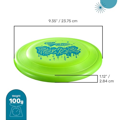 Frisbee Fastback Outdoor Flying Disc for Kids, 9.35 Inch Lightweight Sports Disc, Dog-friendly, for Beach Lawn Backyard Games and Family Fun - 100g - color: Green