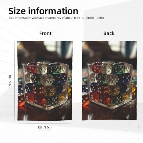 Games Dice Set Print Garden Flag 12" X 18" Double Sided Outdoor Yard Welcome Flag Lawn Flag Holiday Banner For Patio Party Farmhouse Decoration