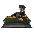 Artificial Grass Puppy Pee Pad for Dogs and Small Pets - 41X27 Inch, Reusable 4-Layer Turf Pads for Dogs with Tray - Indoor and Outdoor Fake Grass Potty Pet Supplies by PETMAKER - size: XXL 4-Layer System