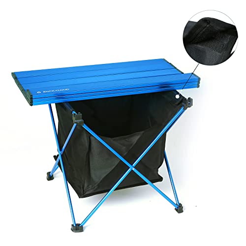 ROCK CLOUD Portable Camping Table Ultralight Aluminum Camp Table with Storage Bag Folding Beach Table for Camping Hiking Backpacking Outdoor Picnic - color: Blue, With Storage Bag, size: Medium
