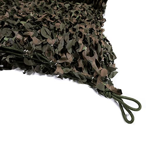 CamoSystems Reinforced Camouflage Netting | 3D Camo Nets, Waterproof & UV Protection, Silent Rip-Stop Fabric - color: Digital Woodland, size: Small, 9'10" x 9'10" L