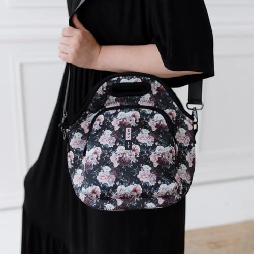 Sok It LunchTote Zippered Bag Insulated Neoprene Caddy (Bloom at Night, X-Large 6.5 Quart Lunch Tote) - color: Bloom at Night, size: X-Large 6.5 Quart Lunch Tote