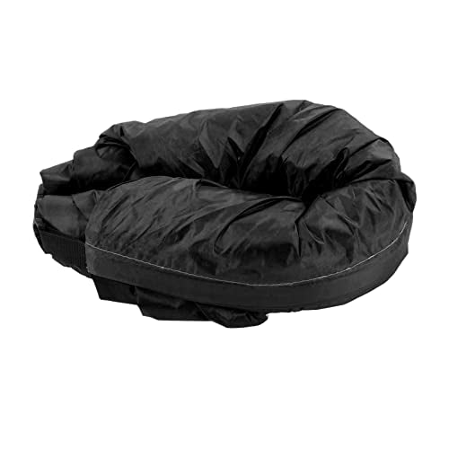 Inflatable Lounger Air Sofa Comfortable Portable Foldable Inflatable Couch for Outdoor Camping, with Storage Bag for Adults or Children - color: Black
