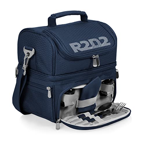 PICNIC TIME Star Wars R2-D2 Pranzo Lunch Bag, Insulated Lunch Box with Utensil Set, Lunch Cooler Bag, (Navy Blue), Star Wars R2-D2 - Navy Blue, 11 x 7.5 x 12 - color: Star Wars R2-D2 - Navy Blue