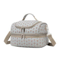 Insulated Kids Dual Compartment Lunch Bags Tote for Girls Boys Toddler Lunch Boxes Pre-School Toddler Kindergarten Picnic Camp Food Cooler Thermal with Strap (Z Blue Floral) - color: Z Blue Floral