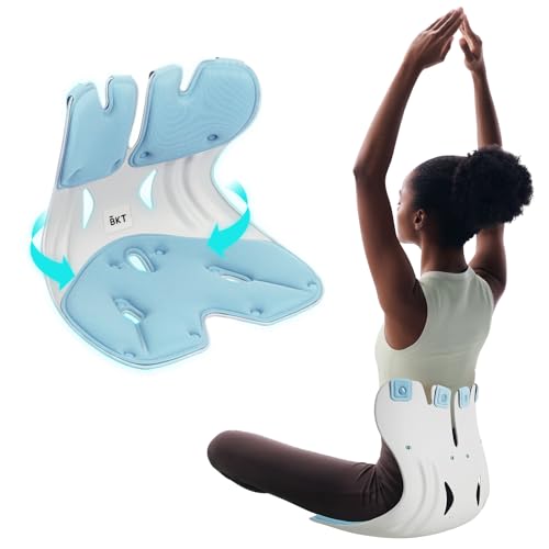 BKT Seat Cushion Chair Ergonomic Office Chair Cushions Lumbar Support for Seat Pillow Ideal for Students Office Workers Nursing Mothers Long Sitting Outdoor Fishing Floor - color: L-sky Blue