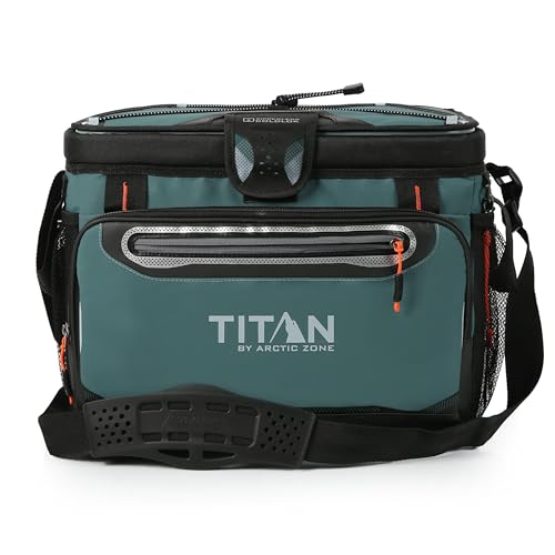 Titan by Arctic Zone Deep Freeze Cooler - Zipperless Hardbody Cooler - Deep Freeze Insulation, HardBody Liner, and SmartShelf - color: Jungle Hunt, size: 30 Can