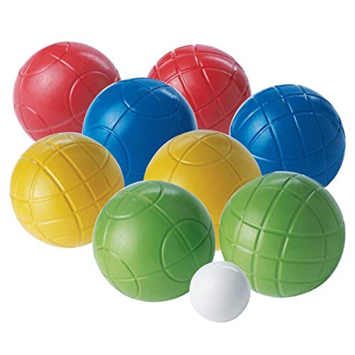 Franklin Sports Bocce Ball Set — 8 All Weather Bocce Balls and 1 Pallino — Beach, Backyard Lawn or Outdoor Party Game — Professional, American, and Starter Set Options - style: Starter