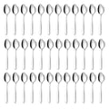 36 Pieces Teaspoons Set, 6.2 Inches Stainless Steel Teaspoons Silverware, Small Spoons, Mirror Polished & Dishwasher Safe, Tea Spoons Suitable for Home, Kitchen and Restaurant - color: Chrome
