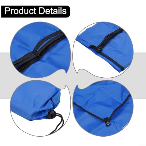 210T Polyester Camping Tarps, Waterproof Rain Fly Sun Shade Shelters With 6 Tie Points For Hiking Backpacking Beach Picnic(Blue 150x210CM) - color: Blue 150x210cm