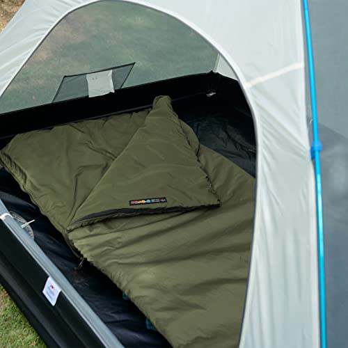 Naturehike Lightweight Compact Sleeping Bag, 59℉/32℉ Envelope Ultralight Backpacking Sleeping Bag Portable, Waterproof with Compression Sack for Cold&Warm, Camping, Traveling, Hiking - color: Pine green