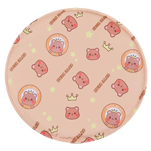 Widely Use Cooling Dog Bed - Soft Gel Non-Slip Pad, Foldable Reusable Mat, Pressure Activated Sheet | for Car Trip Park Beach Picnic Balcony Lawn Travel Summer Heat Relief - color: Khaki