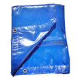 8 x 8 -Waterproof, Heavy Duty Vinyl Tarp, 16 Mil Gauge, Great for Truck Cover, Equipment Cover, Roof Cover, Construction Cover, Kennel Cover, Hay Cover, Camping Cover - color: Blue, size: 8x8