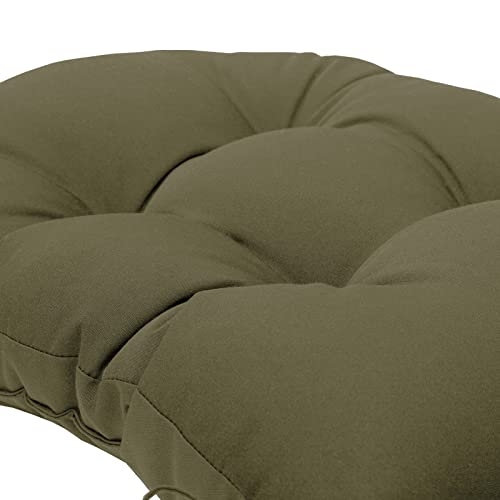 QILLOWAY Outdoor High Back Chair Cushion for Adirondack, All Weather Rocking Chair Cushions Thick Padded Replacement for Patio Furniture,Sage - color: Sage