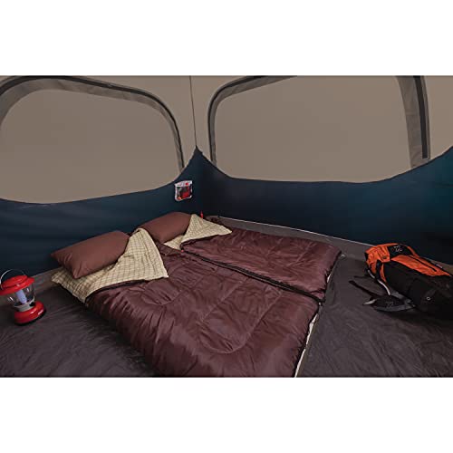 Coleman 4/6/8/10 Person Instant Camping Tent with 1-Minute Setup, Large Family Tent with Pre-Attached Poles, Air Vent, & Carry Bag, Sets Up in About 60 Seconds - size: Contains PFAS, style: 6-person