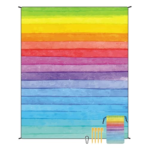 Large Beach Blanket Sandproof Waterproof 70.8" X 86.6"for Quick Drying Outdoor Picnic Mat for Beach - color: D02