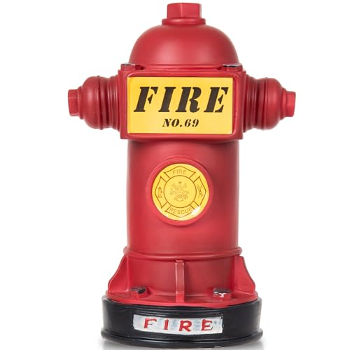 Potty Training Dog Fire Hydrant, Mini Fire Hydrant for Dogs to Pee On, Resin Puppy Pee Post, Potty Aid for Male Dog Indoor, Apartment, 4.3" W x 9.4" H, Retro Red - color: Red