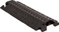 Checkers 1 Channel Industrial Drive Over Cable Protector, Drop in for 2.25" Lines, 23k/Axle Load Capacity Hose and Cable Ramp for Heavy Duty Equipment, Made in The USA, Black, CP1X225-GP-B - color: Black, style: Drop In