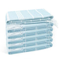 Eliamo Turkish Beach Towel Set of 6 Beach Towels Cotton Quick Dry Sand Free 36 x 71 inch Turkish Towel Oversized Lightweight Beach Towels Blue - color: Blue