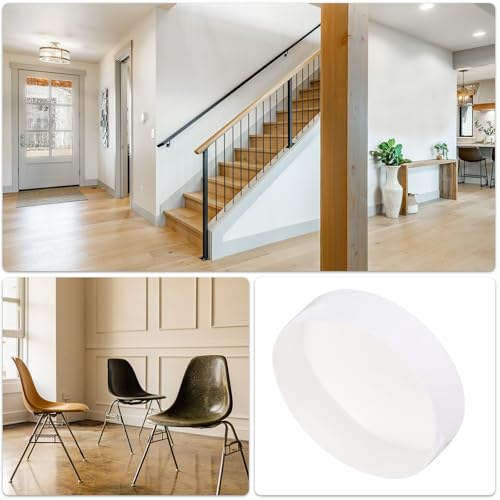 uxcell 200mm(7 7/8 inch) Rubber End Caps, Round Vinyl Plug Insert Plastic End Caps for Tubing, Fence, Pipe Post, Furniture, Railing, White, 50mm Height - color: White, size: 200mm(7 7/8") x 50mm H