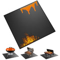 29×29 inch Heavy Duty Large Under Grill Mats for Outdoor Grill, Double-Sided Fireproof, Waterproof, Oil Proof Deck and Patio Protector, BBQ Mat Grill Floor Mats Fireplace Fire Pit Mat - size: 29×29 inch