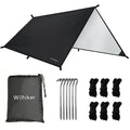 Tent Camping Tarp Hammock Rain Fly: Ultralight Tarps with 3000 PU Waterproof, Hammock Rainfly Sun-Proof Shade for Park Picnic Hiking Backpacking Fishing Outdoor Accessories, 10 x 10 ft