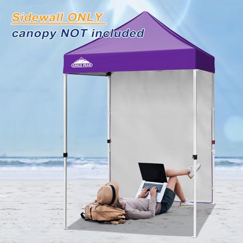 EAGLE PEAK Canopy Sidewall for 5x5 Pop Up Canopy Frame, Single Side Wall Panel Only (Fits 5x5 Straight Leg Frame, Canopy Top or Frame NOT Included), Purple - color: Purple