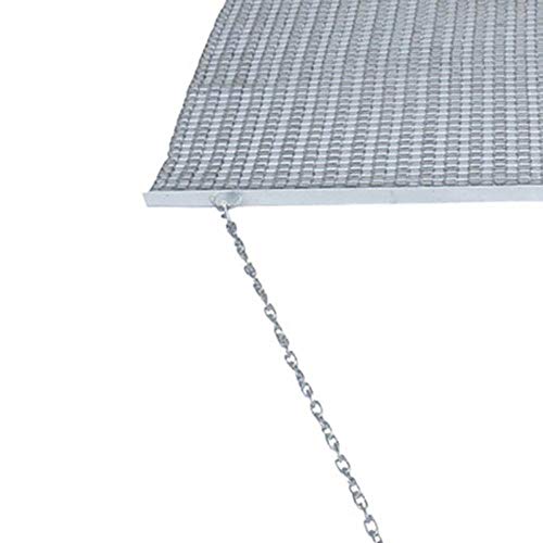 Yard Tuff 455TBDM ATV/UTV 5 Feet by 4.5 Feet Zinc and Steel Field Surface Leveling Drag Mat with Tow Chain and Tow Ring for Lawn, Silver - size: 4.5 X 5'