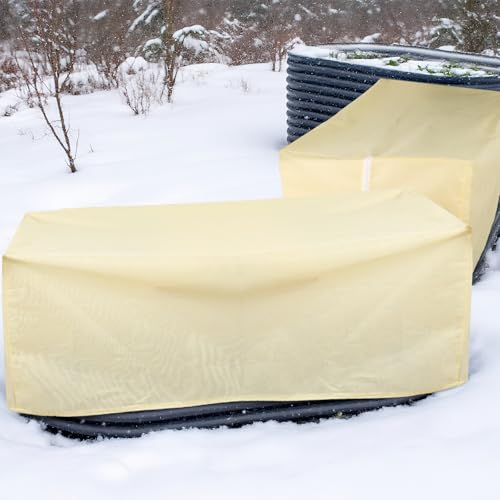 2 Pcs 49.6" x 20" Raised Garden Bed Cover for Winter Large Plant Covers Freeze Protection with Zipper Drawstring Frost Cloth Blanket Protection Box Bags for Garden Outdoor Plants Bush - size: 49.6 × 24 x 19.7 in