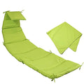 Sunnydaze Hanging Chair Cushion Replacement and Floating Umbrella Fabric Only - Curved Hanging Lounge Chair Cushion Replacement - Green - color: Apple Green