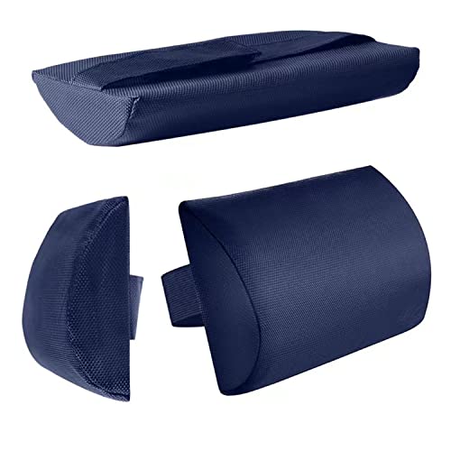 Ostlttyn Pillow - Soft Removable Padded Cushion Headrest with Elastic Band, Universal for Zero Gravity Chair, Lounger, Patio Recliner, Blue - color: Blue, size: 1 Pack