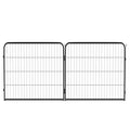 FDW Dog Playpen Dog Pen Dog Kennel 2 Panels 32 Inch Height Indoor Outdoor Folding Metal Portable Puppy Exercise Pen Heavy Duty Dog Fence for Yard Camping,Black - style: 2 Panels