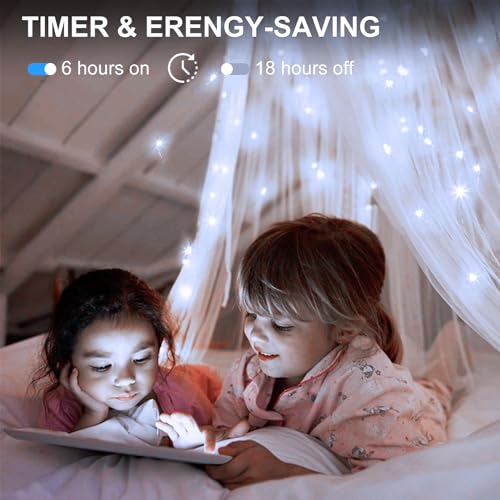 4 Pack Battery Operated Fairy Lights 16.4 Ft 50 LED Christmas Fairy Lights with Auto Timer 8 Modes, Waterproof Silver Wire Battery Twinkle Lights for Wedding Christmas Decor (Cool White) - color: Cool White-Silver Wire