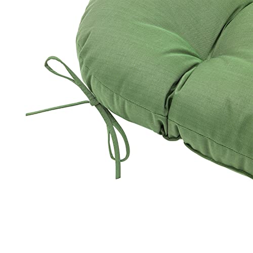 QILLOWAY Outdoor High Back Chair Cushion for Adirondack, All Weather Rocking Chair Cushions Thick Padded Replacement for Patio Furniture,Dark Green - color: Dark Green