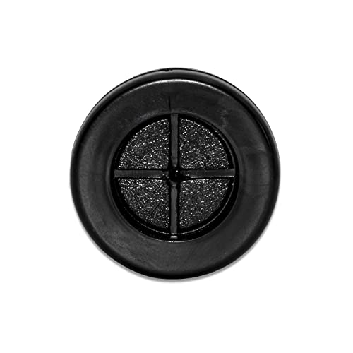 Flyshop Black 12mm 1/2" Rubber Grommet, 10mm 3/8" ID, Hole Grommets Synthetic Rubber Plug Wire Protection, Round, Double-Sided, 4-Pack (Size 10mm x 12mm) - size: 1/2" (12mm) Drill Hole