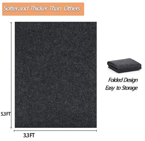 5.3 x 3.3 FT Outdoor Storage Shed Mat, Waterproof Storage Shed Flooring Mat, Anti-Slip Patio Furniture Floor Scratch Prevention Mat, Dustproof Outdoor Carport Mat…
