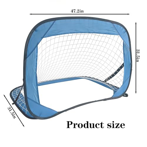 Pop-Up Soccer Goal-Portable Soccer Net for Training-Indoor or Outdoor Versions-Easy Assembly with Compact Carrying Bag-Great for Kids and Adults