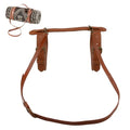 Picnic Blanket Carry Strap, PU Leather Yoga Mat Carry Strap with Adjustable Shoulder Belt for Outdoor Camping Hiking, 51cm