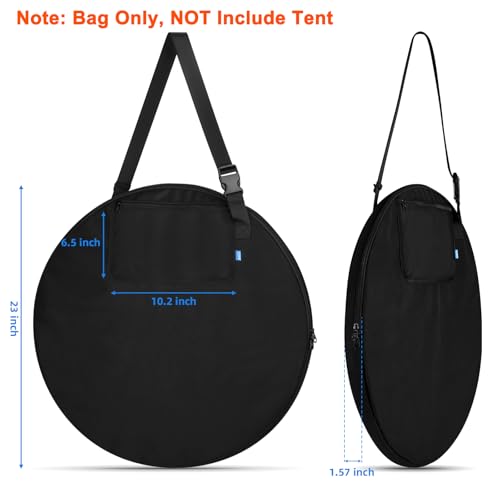 Xxerciz Carry Bag for Pop Up Privacy Shower Tent, Lightweight Replacement Bag with Shoulder Strap Compatible with Portable Toilet, Travel Storage Cover for Camping Beach (Only Bag)