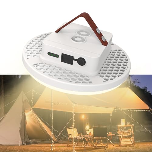 Rechargeable Camping Tent Light 16500mAh 60W 6000Lumen Battery Operated LED Lights IPX5 Waterproof Remote Control Portable Lamp for Power Outages Outdoor Emergency Home Use - size: 60W RE