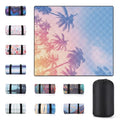 60x80" Picnic Blankets Waterproof Outdoor Huge Sand Free Beach Blanket Windproof Soft Patio Concert Ground Mats Backpacking Camping Travel Essentials Summer Outside Hawaii Vacation Stuff Gifts - color: Pink Coconut Tree, size: 6'8" x 5' (Rectangular)