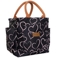 Joymee Lunch Bag Women Insulated Lunch Box Reusable Leakproof Large Spacious Cooler Tote for Women Men Adult with Bottle Holder and Side Pockets for Work Office Travel Picnic - Love Heart - color: 04 Love Heart