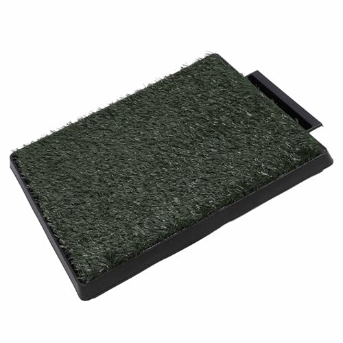 Dog Grass Potty Tray Large Capacity Reusable Odor Puppy Training Artificial Grass Pee Pad Indoor Outdoor (Small Size) - size: Small Size