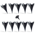 10 Pack Solar Light Replacement Stakes - Reinforced Plastic Ground Spikes for Solar Pathway Disk Lights, Garden Glass Ball Outdoor Lights - Secure Anchor Post for Landscape Lighting Accessories