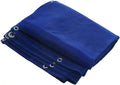 Blue Super Heavy Duty Mesh Tarp Net Sail Sun Shade Awning and Fence Screen Patio and Canopy Cover 6' x 20' Finished Size (5'.6 x 19'.6) - size: 6x20
