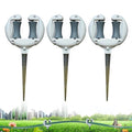 3 Pcs Garden Hose Guides for Outside - 10.6 Inch Rust-Proof ABS & Galvanized Metal Lawn Hose Guide Spike Holder, Roller Reel Lawn Hose Support, Garden Hose Guide Nail, Garden Hose Accessories