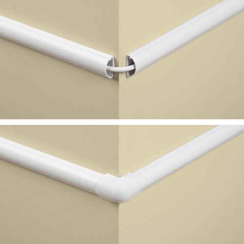 D-Line Medium Cable Raceway Accessory Pack, Join 1.18in x 0.59in Cord Cover Lengths, 10 Accessories Included, Hide Cords Around a Variety of Angles - White - color: White, size: 1.18x0.59in - 10 Accessories