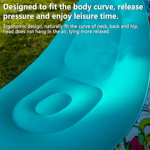 Inflatable Lounge Sofa with Foot Stool,Portable Flocking Recliner Chair Air Couch for Adult,PVC Blow Up Lounger Chair for Home Outdoor (Yellow+Graffiti(No Pump)) - color: Yellow+graffiti(no Pump)