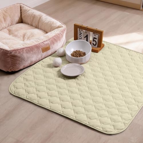gogobunny 100% Double-Sided Waterproof Dog Bed Cover Pet Blanket Sofa Couch Furniture Protector for Puppy Large Dog Cat, Reversible (30x30 Inch (Pack of 1), Dark Cream/Light Cream) - color: Dark Cream/Light Cream, size: 30x30 Inch (Pack of 1)