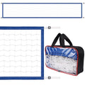 Replacement Pool Volleyball Net Adjustable Length 15ft - 25ft, Portable Volleyball Net for Outdoor Backyard Swimming Pool Beach - color: blue